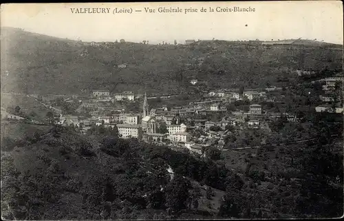 Ak Valfleury Loire, Vue générale