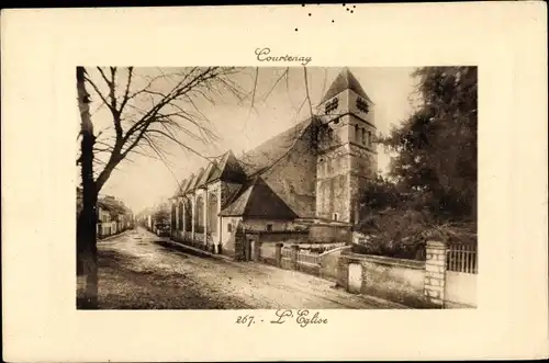 Ak Courtenay Loiret, L'Église