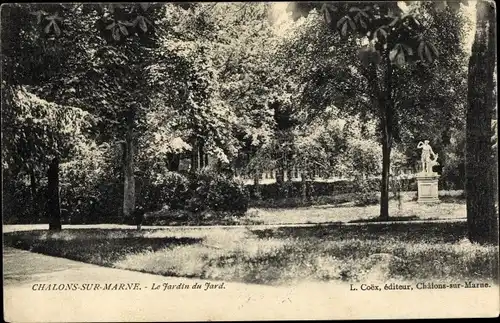 Ak Chalons sur Marne, Le Jardin du Jard