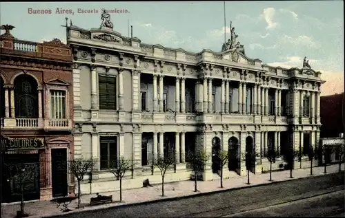 Ak Buenos Aires Argentinien, Escuela Sarmiento