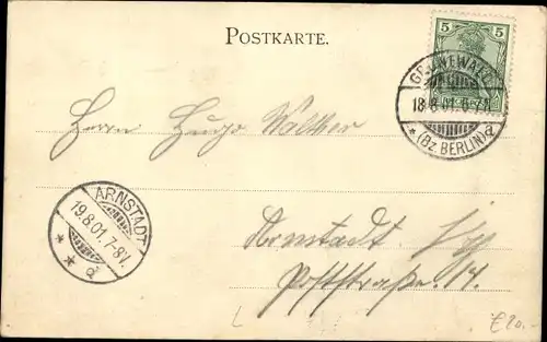 Passepartout Ak Berlin Wilmersdorf Grunewald, Gasthaus Hundekehle, Hermann Otto