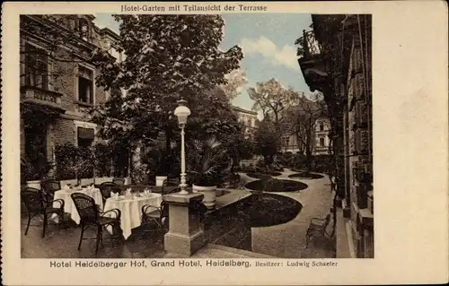 Ak Heidelberg am Neckar, Hotel Heidelberger Hof, Ludwig Schaefer