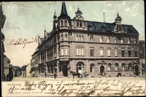 Ak Frohburg in Sachsen, Hotel zur Post