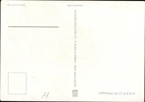 Künstler Ak Lutherstadt Eisenach in Thüringen, An der Nikolaikirche