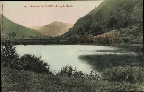 Ak Fraize environs Vosges, Étang du Rudlin