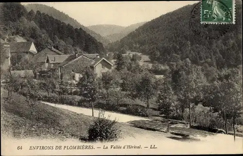 Ak Plombières environs Vosges, La Vallée d'Hérival