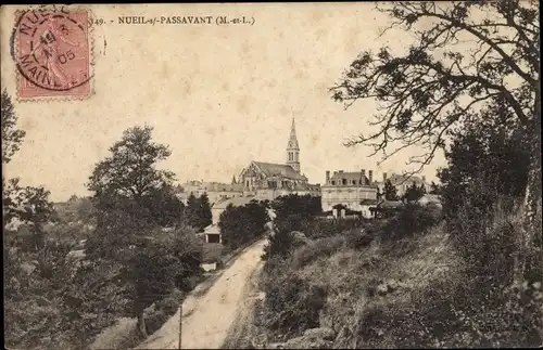 Ak Nueil sous Passavant Maine et Loire, Vue générale