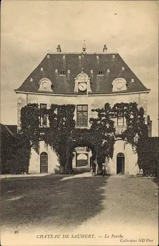 Ak Saumery Loir et Cher, Vue du Château