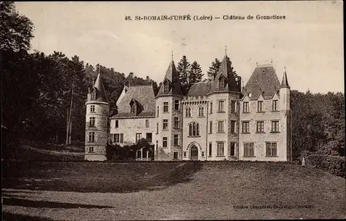 Ak Saint Romain d'Urfe Loire, Château