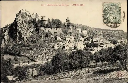 Ak Cornillon Loire, Vue générale
