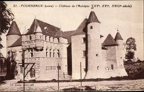 Ak Fourneraux Loire, Château de l'Aubepin