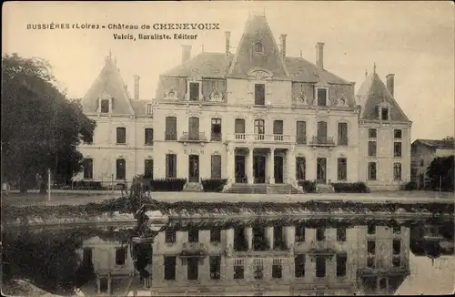 Ak Chennevoux Loire, Vue du Château