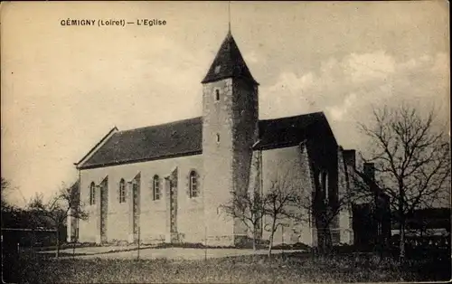 Ak Gémigny Loiret, L'Église