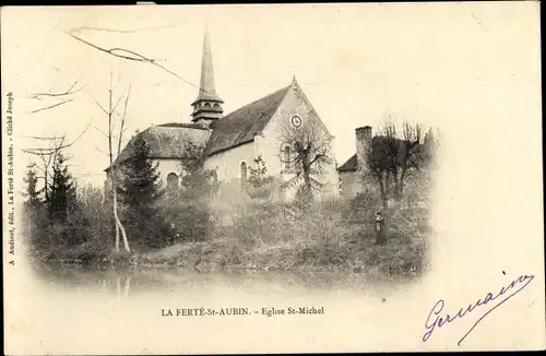 Ak La Ferté St. Aubin Loiret, Église St. Michel