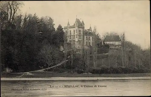 Ak Souillac Lot, Château de Cieurac