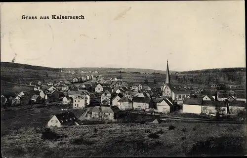 Ak Kaisersesch im Landkreis Cochem Zell Rheinland Pfalz, Panorama vom Ort