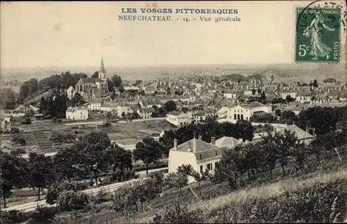 Ak Neufchateau Vosges, Vue générale