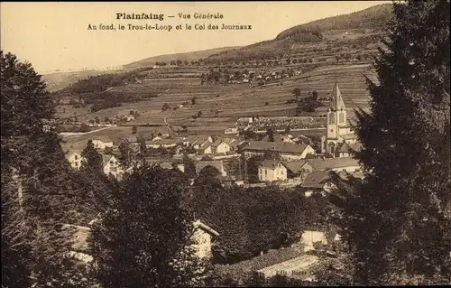 Ak Plainfaing Vosges, Vue générale