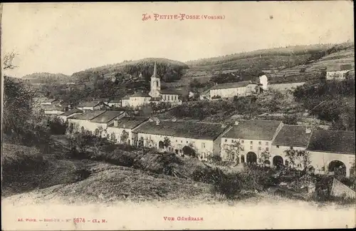 Ak La Petite Fosse Vosges, Vue générale