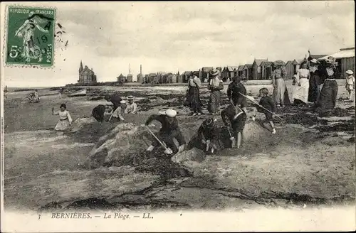 Ak Bernières Calvados, La Plage