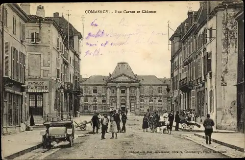 Ak Commercy Meuse, Rue Carnot, Chateau