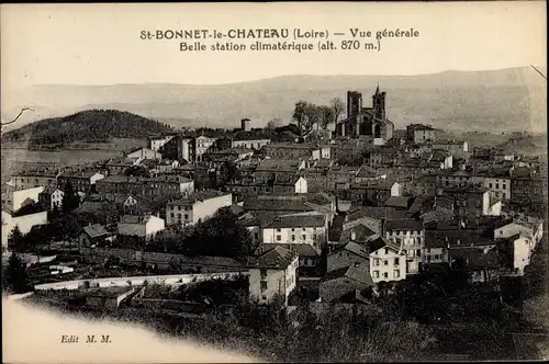 Ak Saint Bonnet le Château Loire, Vue générale