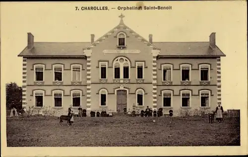 Ak Charolles Saône-et-Loire, Orphelinat Saint Benoit