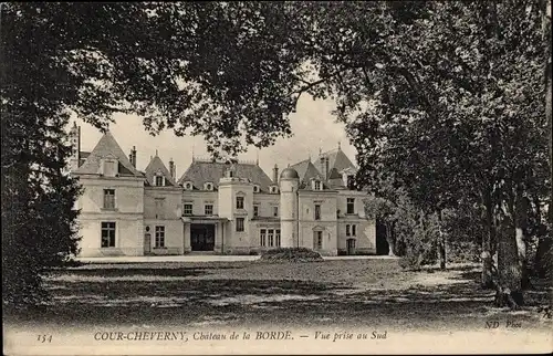 Ak Cour Cheversy Loir et Cher, Vue du Château