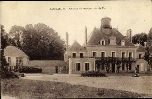 Ak Coulanges Loir et Cher, Château de Feaujour