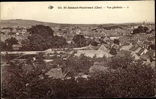 Ak Saint Amand Montrand Cher, Vue générale