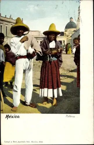Ak Mexiko, Mexikaner, Hüte