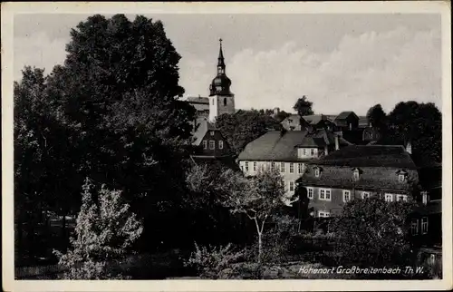 Ak Großbreitenbach in Thüringen, Teilansicht