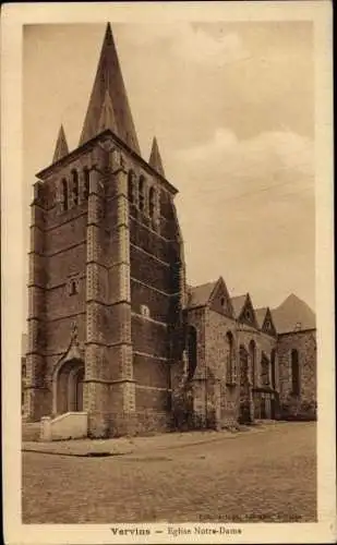 Ak Vervins Aisne, Eglise Notre Dame