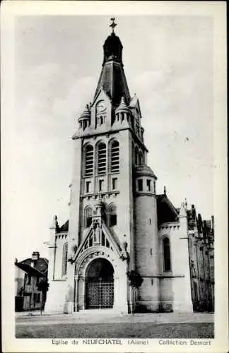 Ak Neufchatel Aisne, Eglise