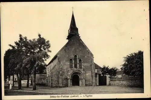 Ak Jouy le Potier Loiret, L'Église