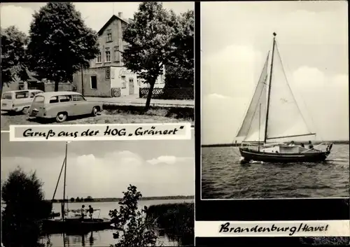 Ak Brandenburg an der Havel, HOG Gränert, Segelboote