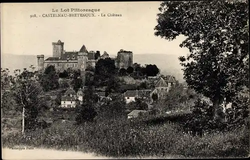 Ak Castelnau Bretenoux Lot, Le Château