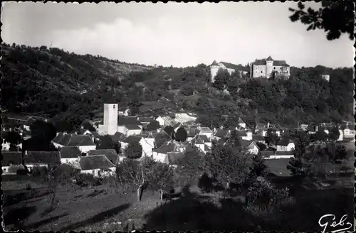 Ak Vaillac Lot, Vue générale, Château