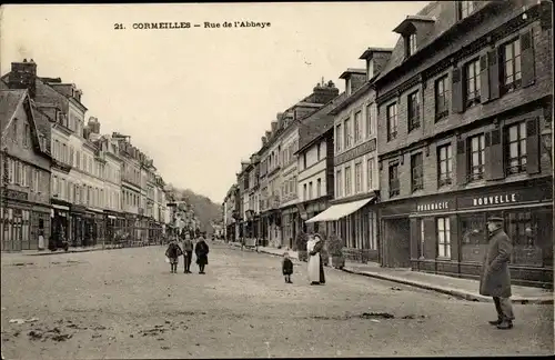 Ak Cormeilles Eure, Rue de l'Abbaye