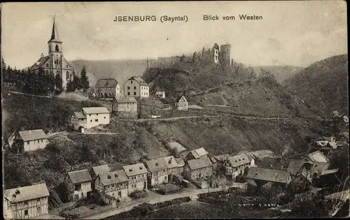 Ak Neu Isenburg in Hessen, Blick vom Westen, Sayntal