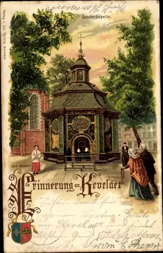 Litho Kevelaer am Niederrhein, Wappen, Gnadenkapelle