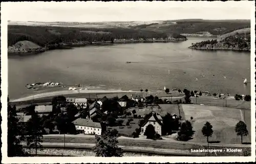 Ak Saalburg Ebersdorf in Thüringen, Saaletalsperre, Kloster