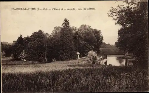 Ak Neauphle le Vieux Yvelines, L'Étant et la Cascade, Parc du Château