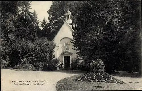 Ak Neauphle le Vieux Yvelines, Parc du Château, La Chapelle