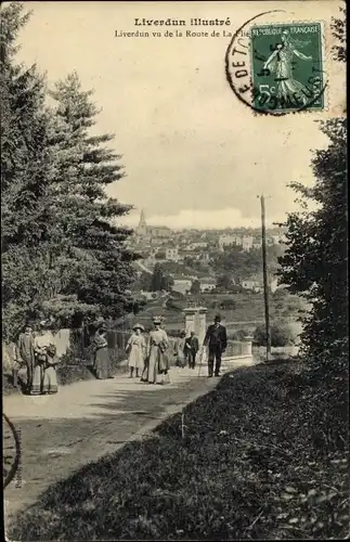 Ak Liverdun Meurthe-et-Moselle, Vu de la Route