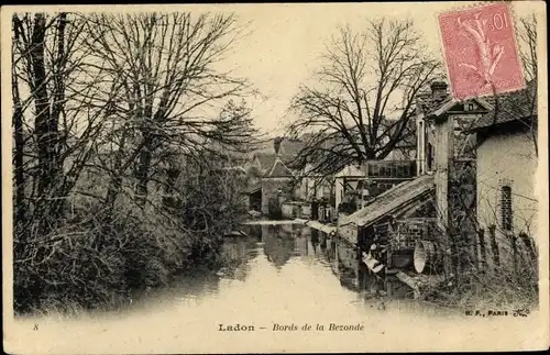 Ak Ladon Loiret, Bords de la Bezonde