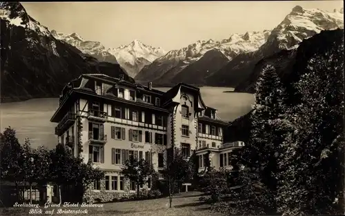 Ak Seelisberg Kt. Uri, Grand Hotel Bellevue, Bristenstock