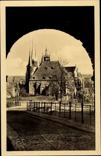 Ak Erfurt in Thüringen, Dom, Severikirche