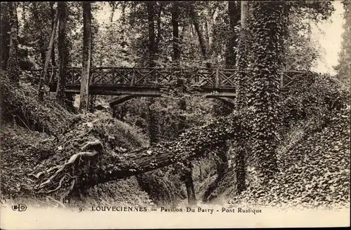 Ak Louveciennes Yvelines, Pavillon Du Barry, Pont Rustique