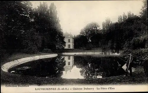 Ak Louveciennes Yvelines, Château Dubarry, La Pièce d'Eau